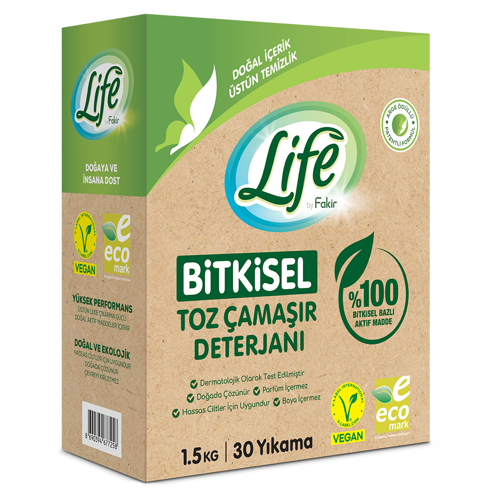 Bitkisel Toz Çamaşır Deterjanı - Life by Fakir
