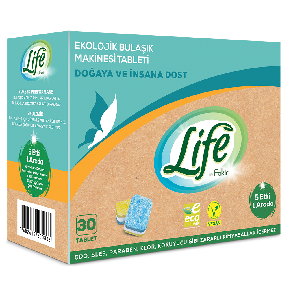 Ekolojik Bulaşık Makinesi Tablet Deterjanı - Life by Fakir